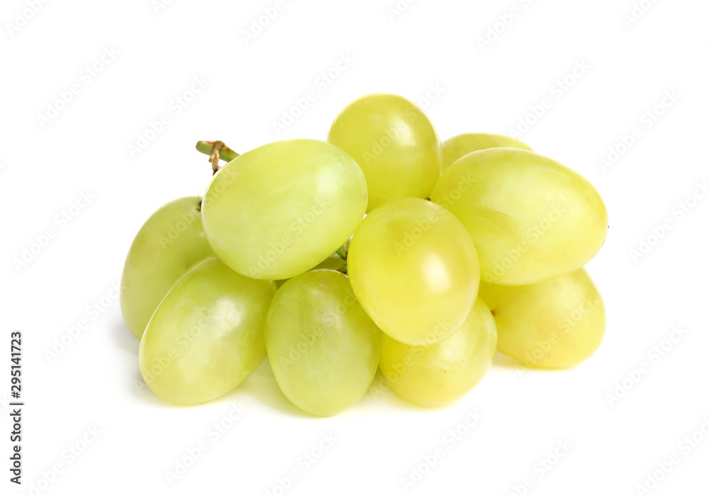 Fresh ripe juicy grapes isolated on white Fresh ripe juicy grapes isolated on white