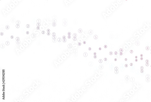 Light Purple, Pink vector layout with algebra elements.