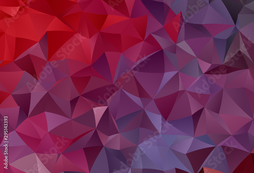 Light Pink, Red vector abstract polygonal template.