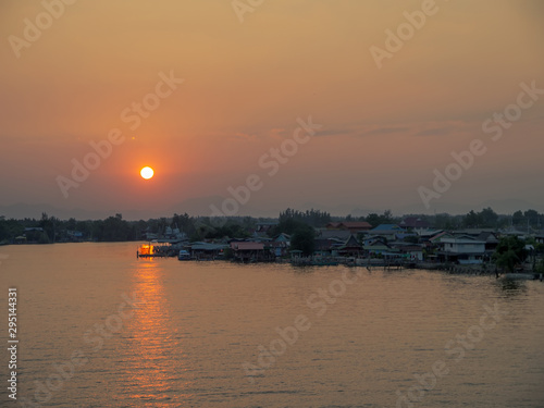 Bangtaboon bay fisherman village Thailand.