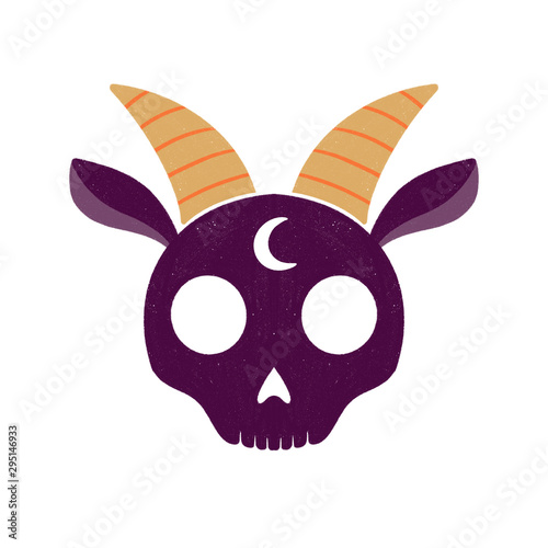 Cute halloween illustration. hand drawn graphic
