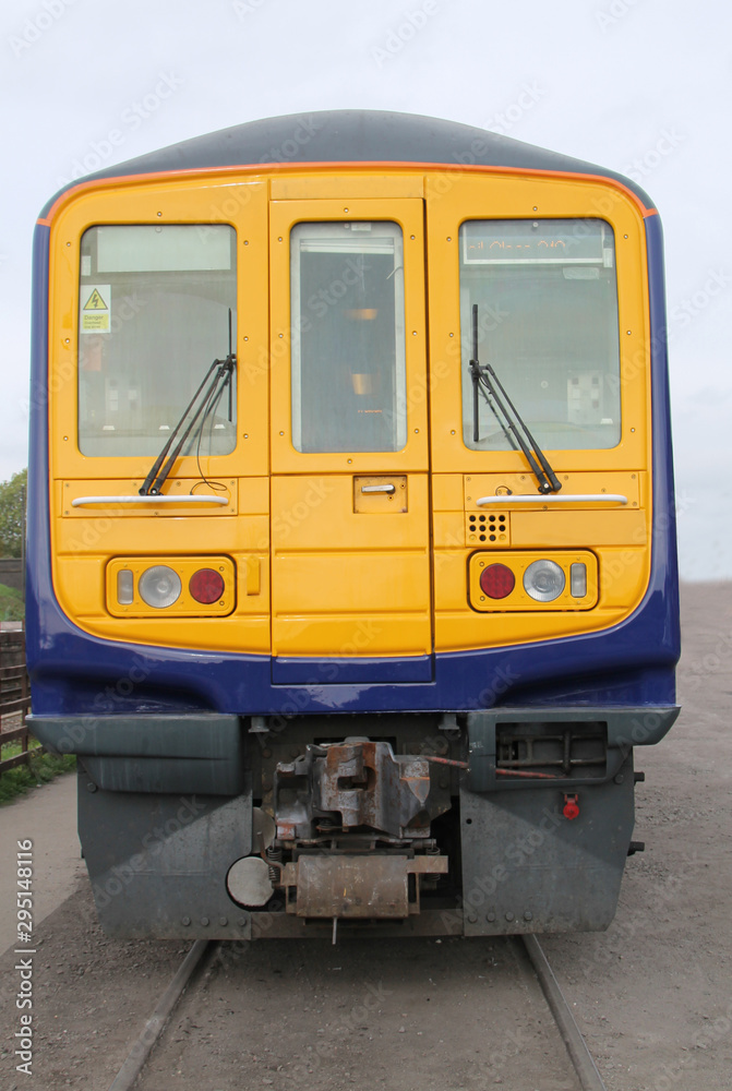 The Front of a Modern Diesel Electric Railway Train.