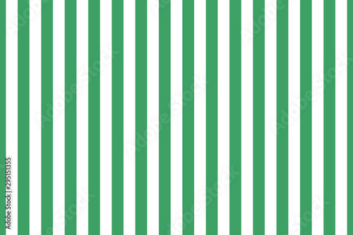 Vector seamless vertical stripes pattern, green and white. Simple background
