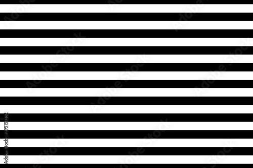 Vector seamless horizontal stripes pattern, black and white. Simple background