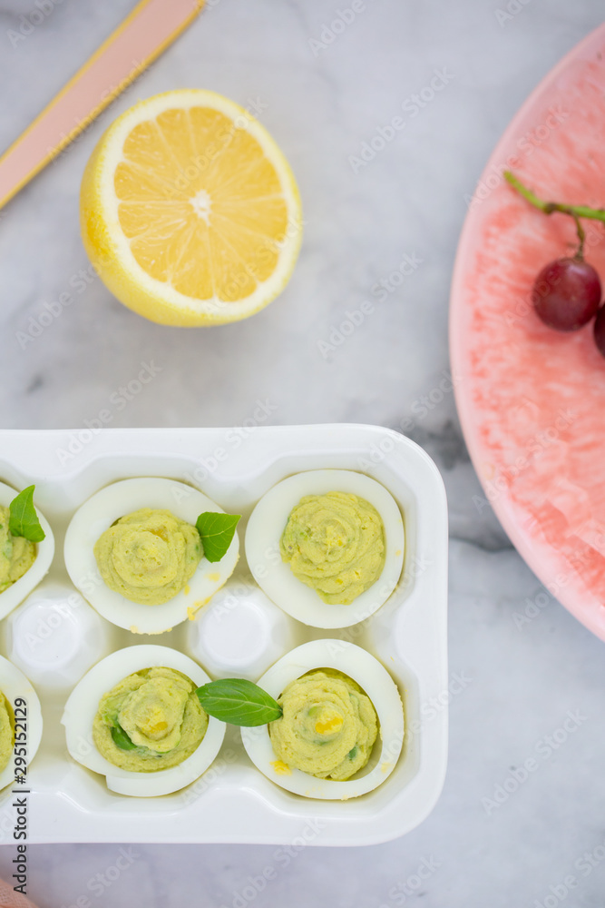 Straight Up Avocado Deviled Eggs Straight Up Avocado Deviled Eggs