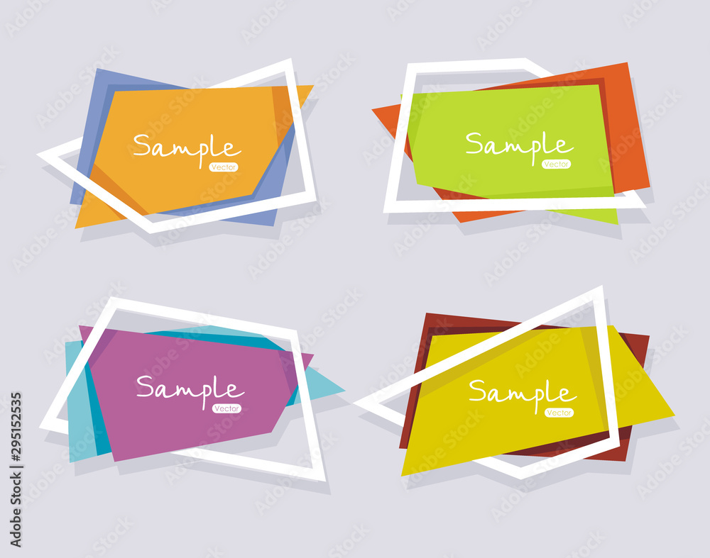Vector banners flat design, can be used as text boxes, payment plans, online services, pricing table, websites and applications. Vector banners flat design, can be used as text boxes, payment plans, online services, pricing table, websites and applications.