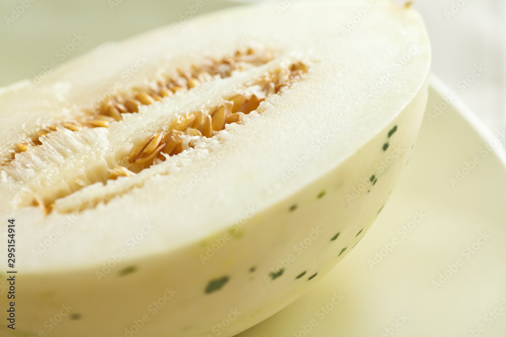 Variegated Snow Leopard Honeydew Melon aka Ivory Gaya or Sweet Snowball