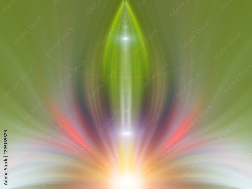 Obraz premium Futuristic abstract background. Energy flower.