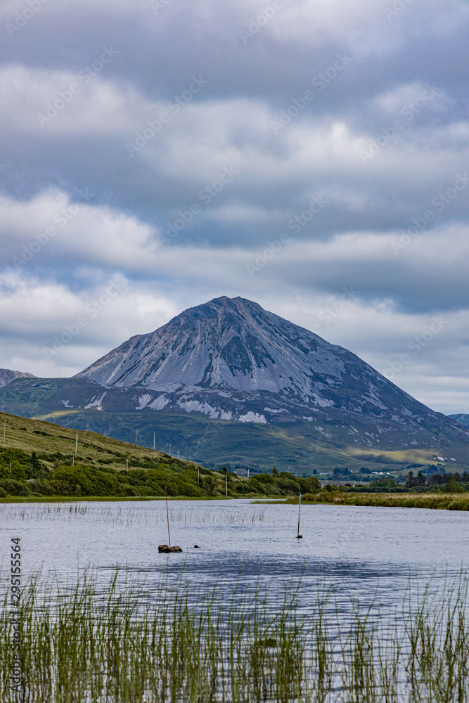 Errigal, Iconic mountain, Wild Atlantic Way, Gweedore, County Donegal, Ulster,  Ireland
