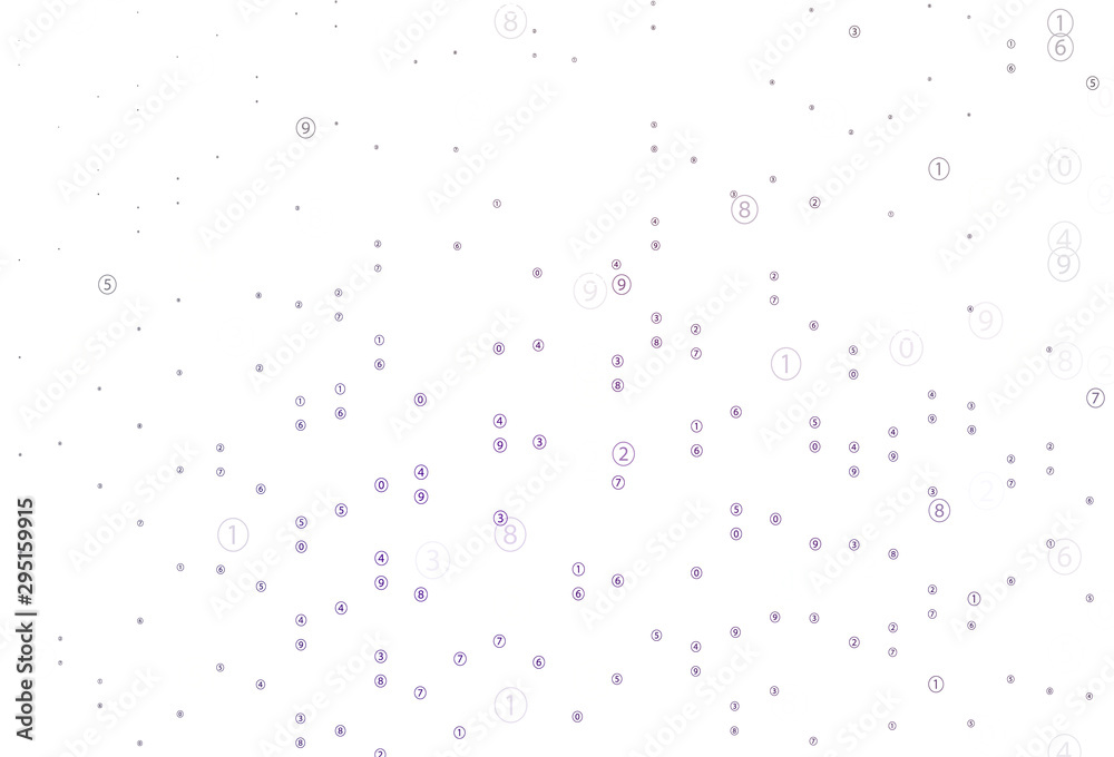 Light Purple vector texture with mathematic symbols.