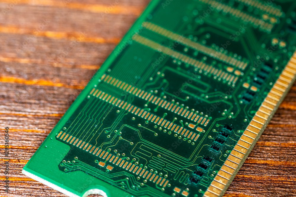 chip close up , microelectronics , RAM macro , computer circuit chip close up , microelectronics , RAM macro , computer circuit