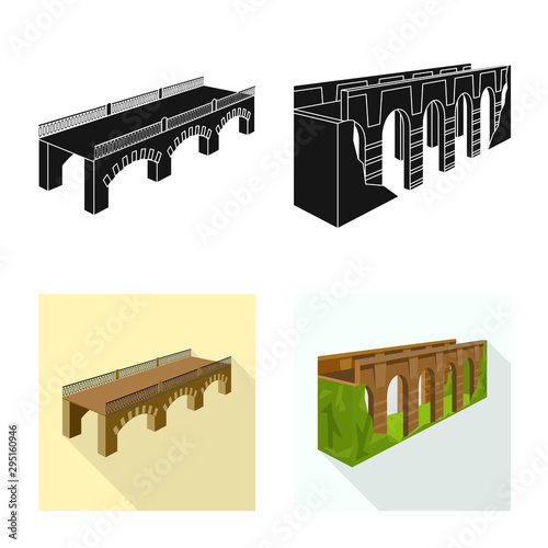 Vector design of connection and design symbol. Collection of connection and side stock vector illustration.