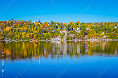 Wallpaper Mural Beautiful autumn landscape in Chicoutimi, Saguenay, Quebec, Canada Torontodigital.ca