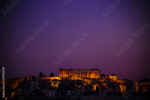 Night view of Acropolis