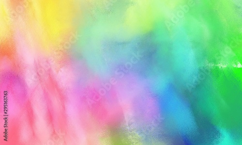 abstract watercolor painted background with silver  light sea green and pastel magenta color and space for text