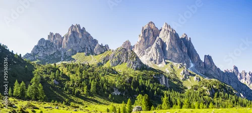Panel kuchenny z motywem View of the Dolomite mountains near Misurina, Veneto - Italy