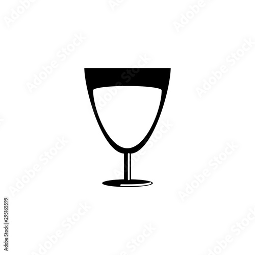 beverage wine cup fast food line style icon