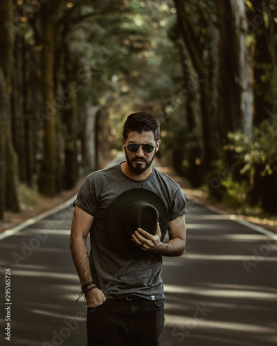 young man in park