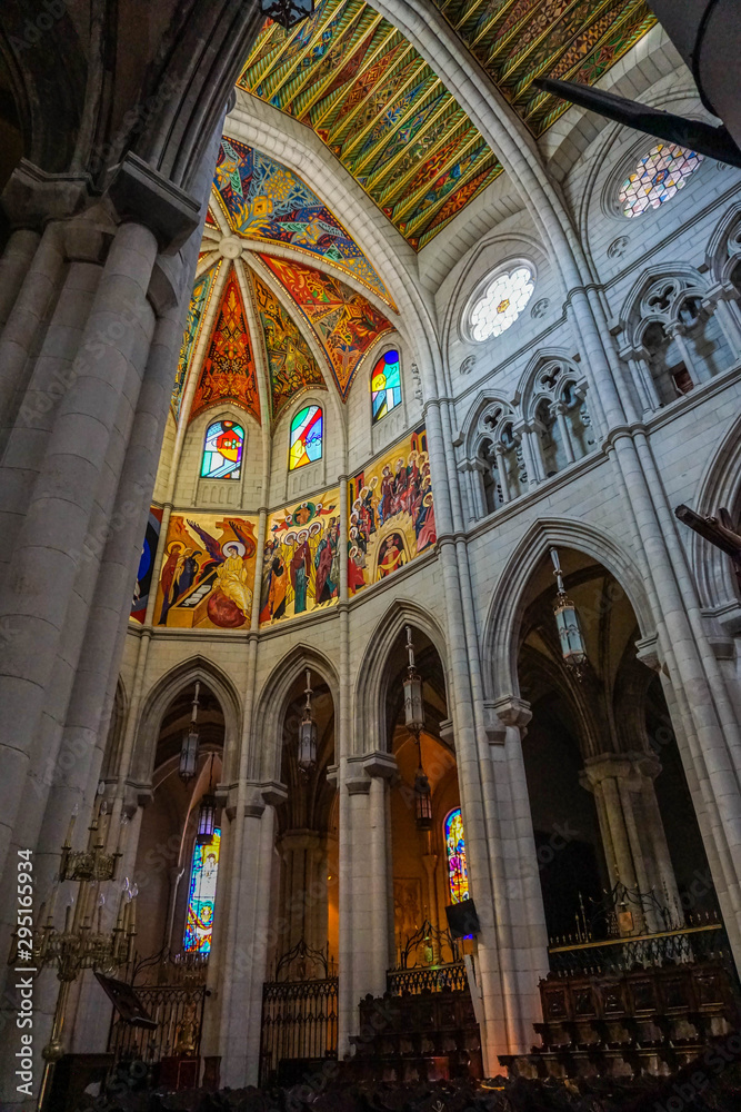 Santa Maria la Real de la Almudena Cathedral. Madrid, Spain
