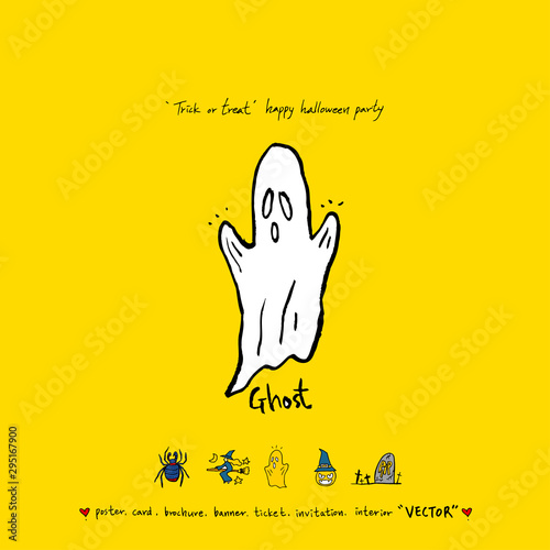 할로윈 포스터 / 손으로 그린 할로윈 그림