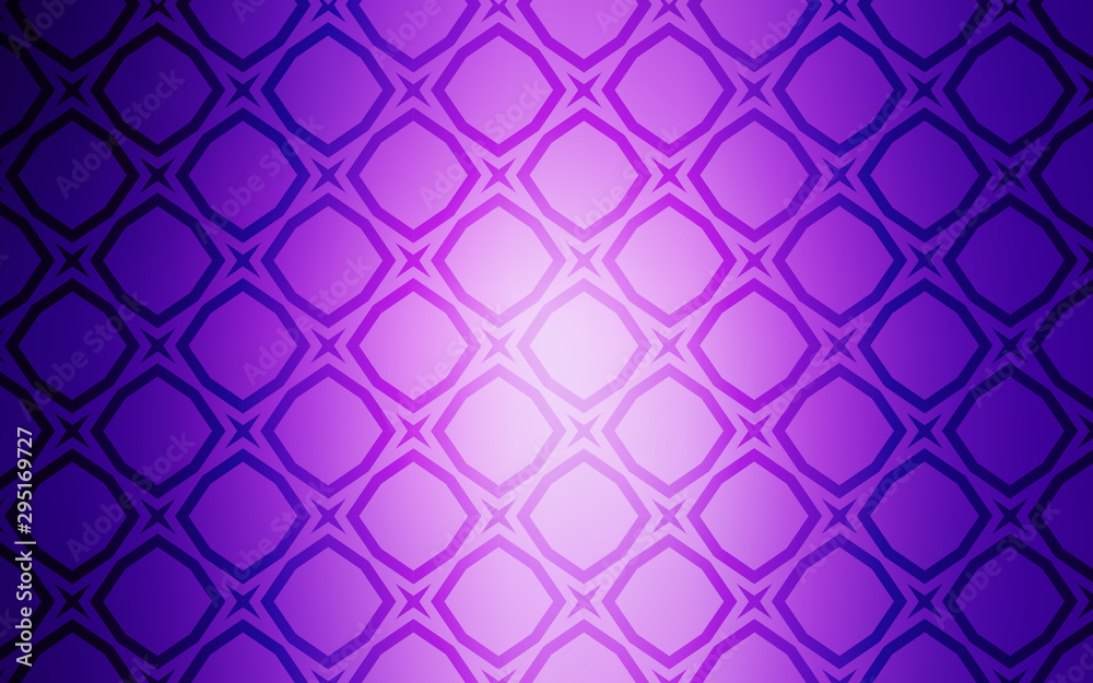 Fototapeta premium Light Purple, Pink vector layout with bright stars. Blurred decorative design in simple style with stars. Pattern for websites, landing pages.
