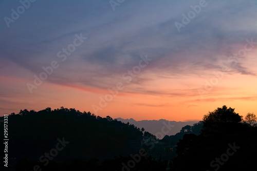 Sunrise in Kandy, Sri Lanka