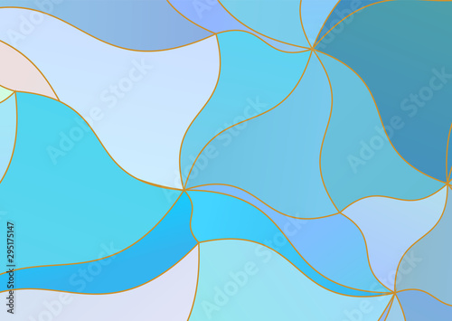 Mosaic pattern of irregular...