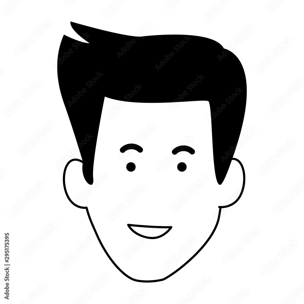 happy boy icon, flat design happy boy icon, flat design