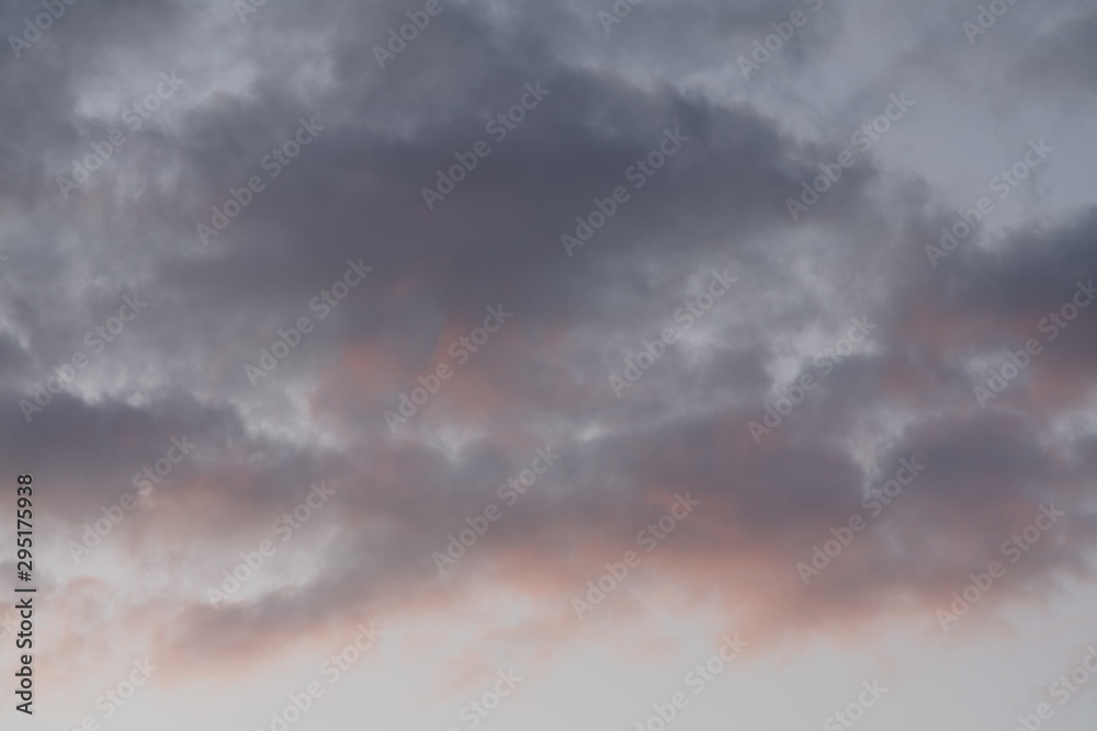 Clouds evening sky