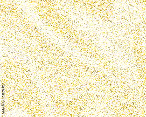 Vector golden frame. Flat greeting card template with gold stars on white background. Festive card, poster, banner, design element. Flat line icon. Luxury vector illustration. Vector illustration