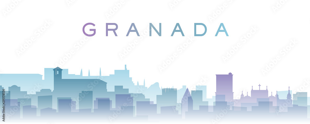 Granada Transparent Layers Gradient Landmarks Skyline