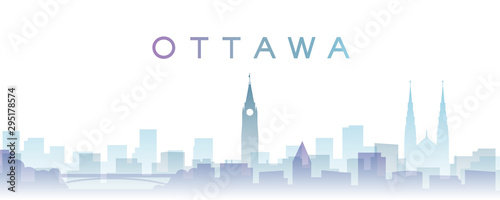 Ottawa Transparent Layers Gradient Landmarks Skyline