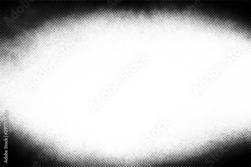 Vintage black and white noise texture. Abstract splattered background for vignette. Vector halftone texture overlay