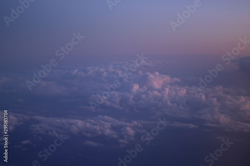 The sky with clouds from a flight © Stefana