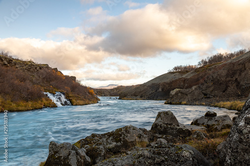 Hvítá river in the west of Iceland