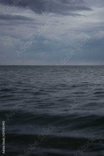 Mediterranean Sea with storm