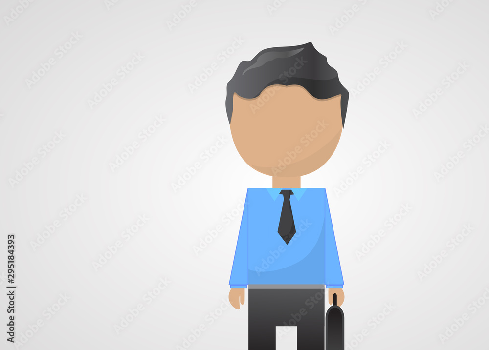 Business Man Cartoon Vector. Businessman With Briefcase - Isolated On Gray. Company Staff. Corporate Worker. Flat Design Cartoon Character Vector. Businessman In Business Suits. Avatar Man Icon Business Man Cartoon Vector. Businessman With Briefcase - Isolated On Gray. Company Staff. Corporate Worker. Flat Design Cartoon Character Vector. Businessman In Business Suits. Avatar Man Icon