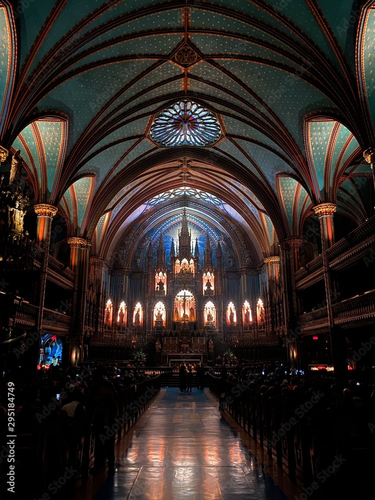 Notre Dame Basilic, Montreal, Canada. . September 2019. Notre Dame Basilic, Montreal, Canada. . September 2019.