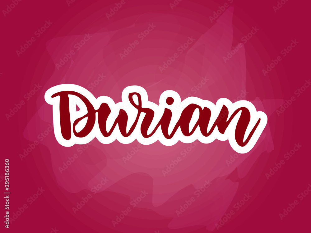 Durian lettering Durian lettering