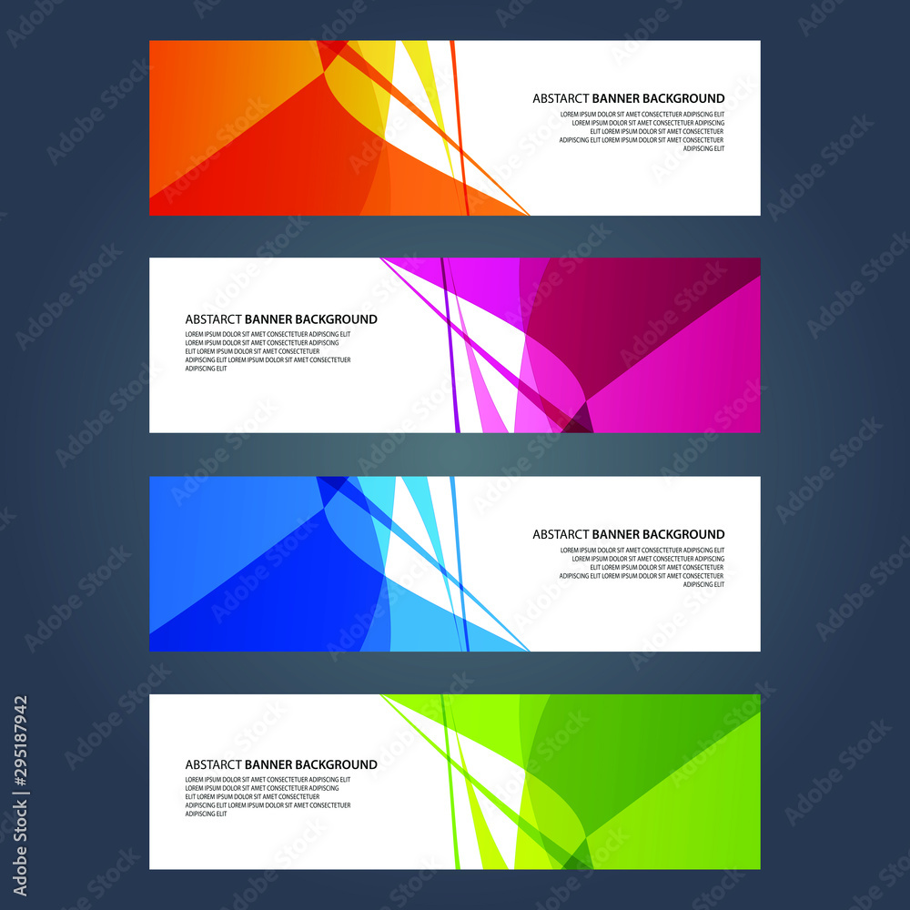 Fototapeta premium Vector Abstract design banner web template
