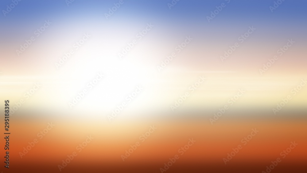 Sunset background illustration gradient abstract, bright glow.