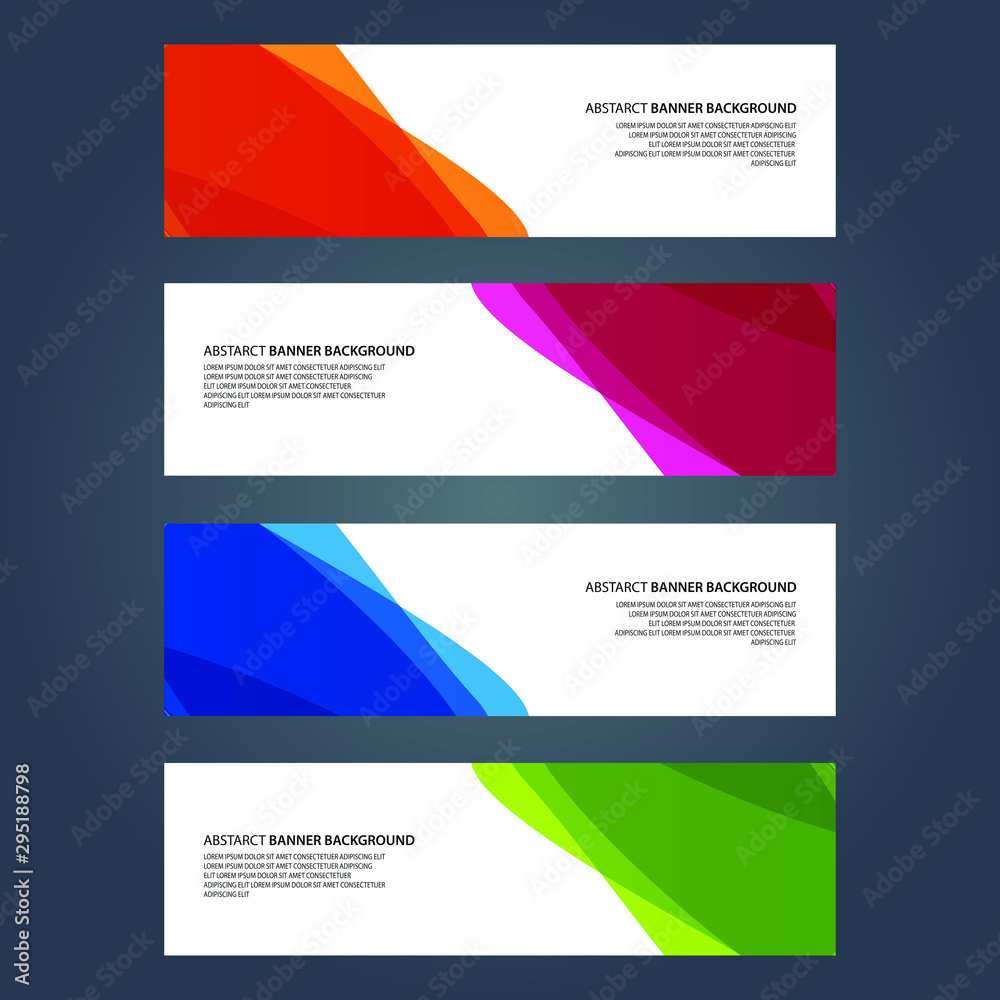 Fototapeta premium Vector Abstract design banner web template