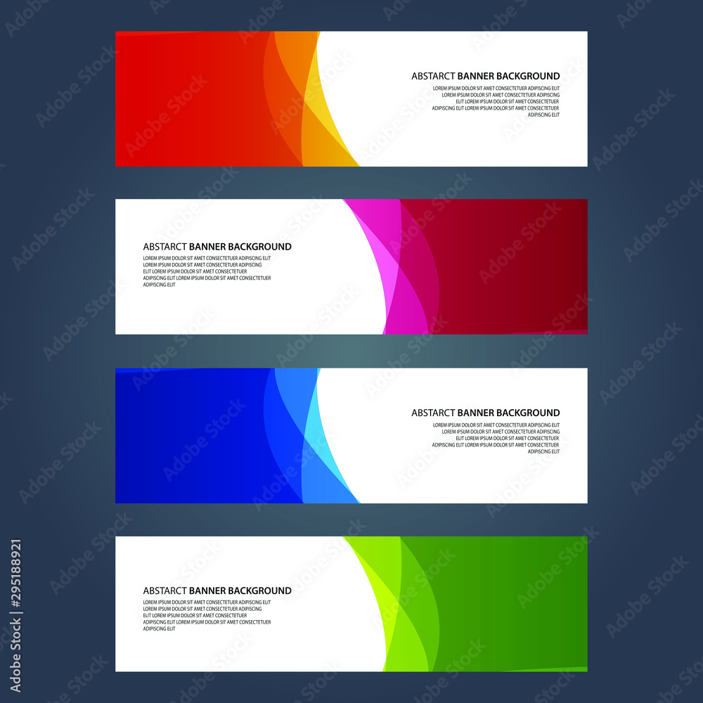 Vector Abstract design banner web template