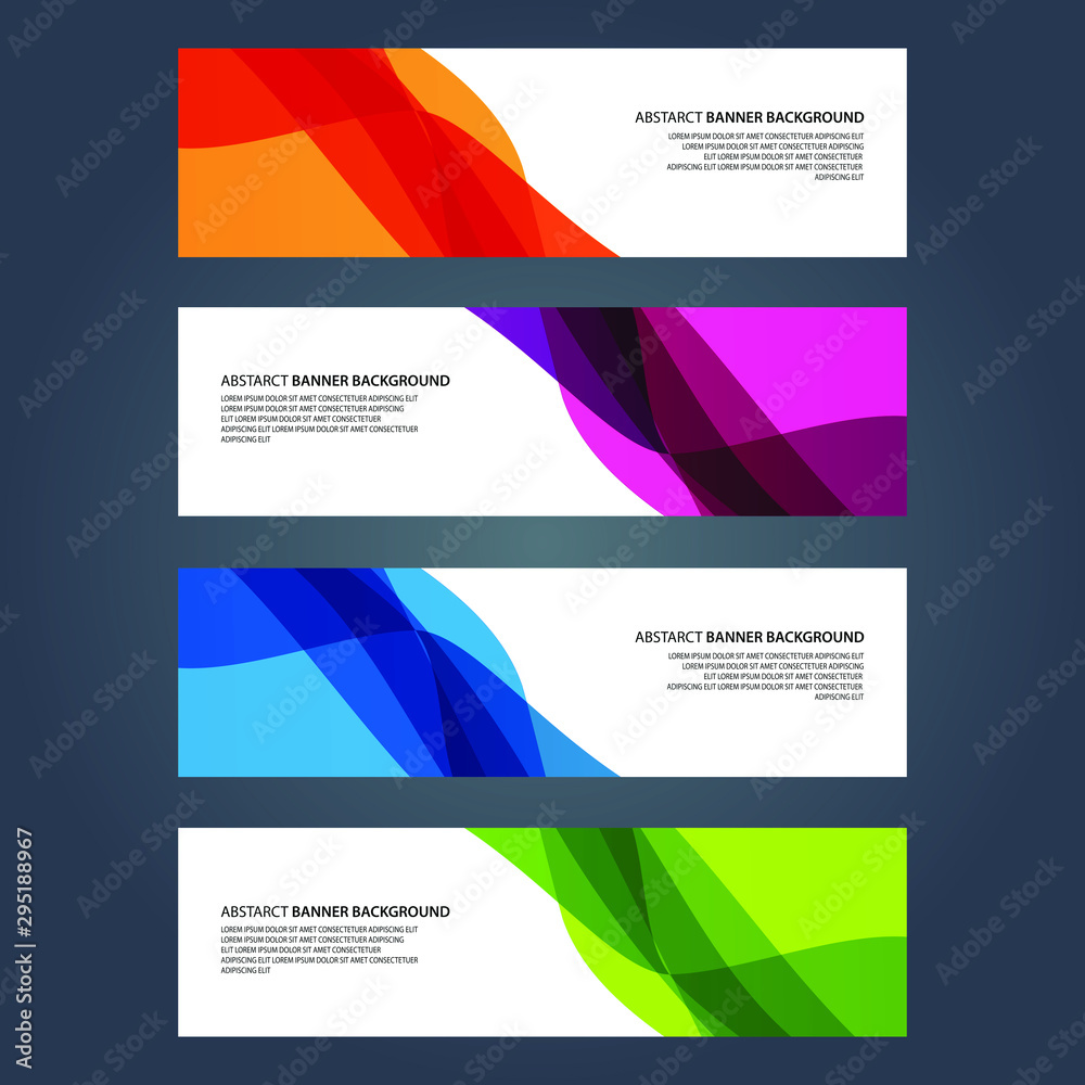 Fototapeta premium Vector Abstract design banner web template