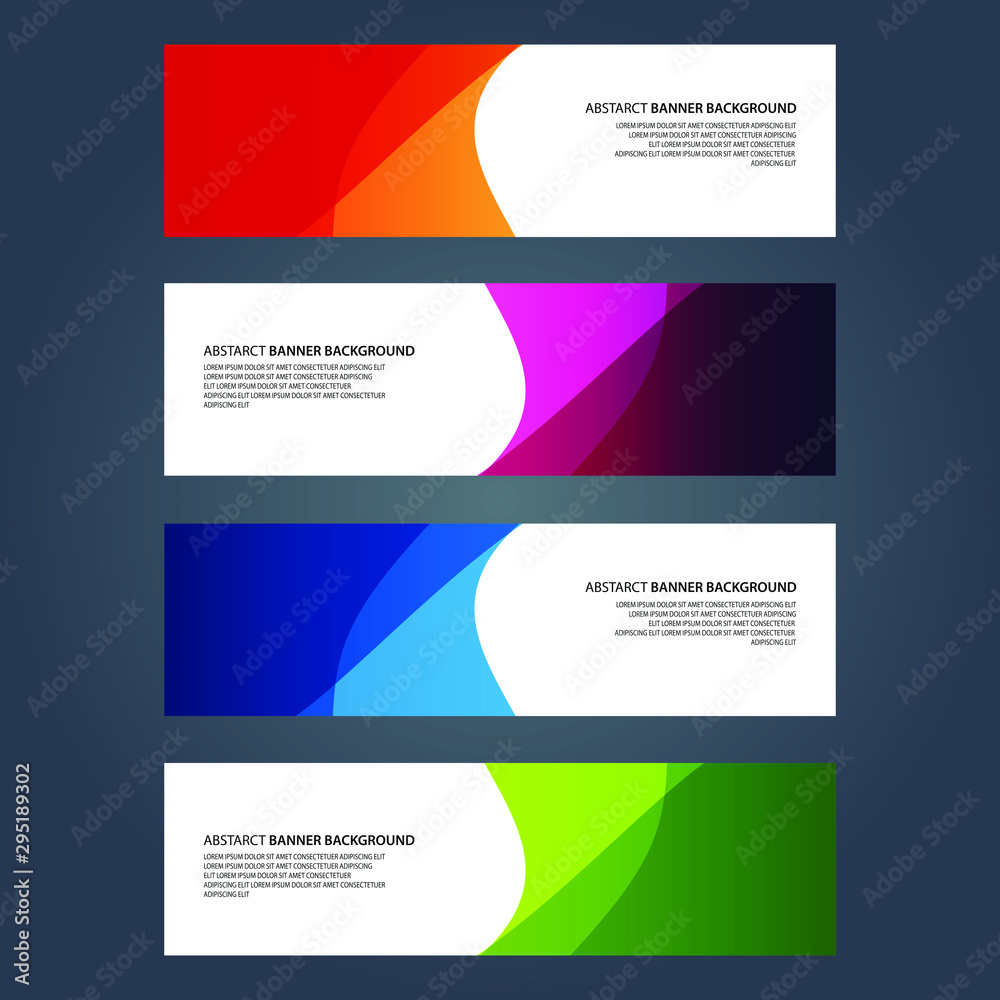 Vector Abstract design banner web template Vector Abstract design banner web template