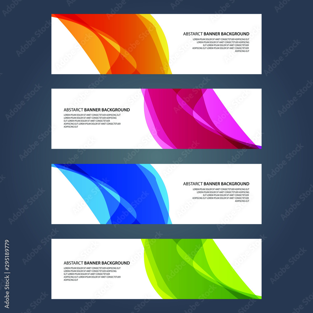 Fototapeta premium Vector Abstract design banner web template