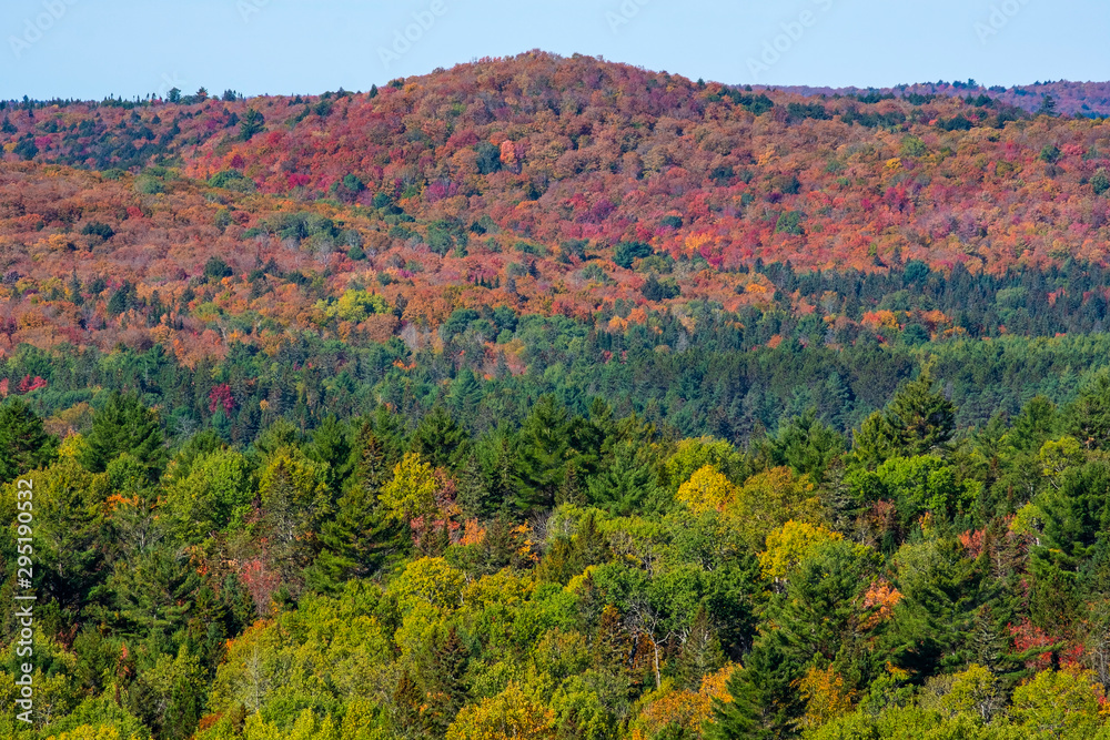 Beautiful Fall Colors Seen from the Lookout Trail in Algonquin Park