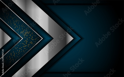 luxurious dark navy background with silver lines. elegant modern background.