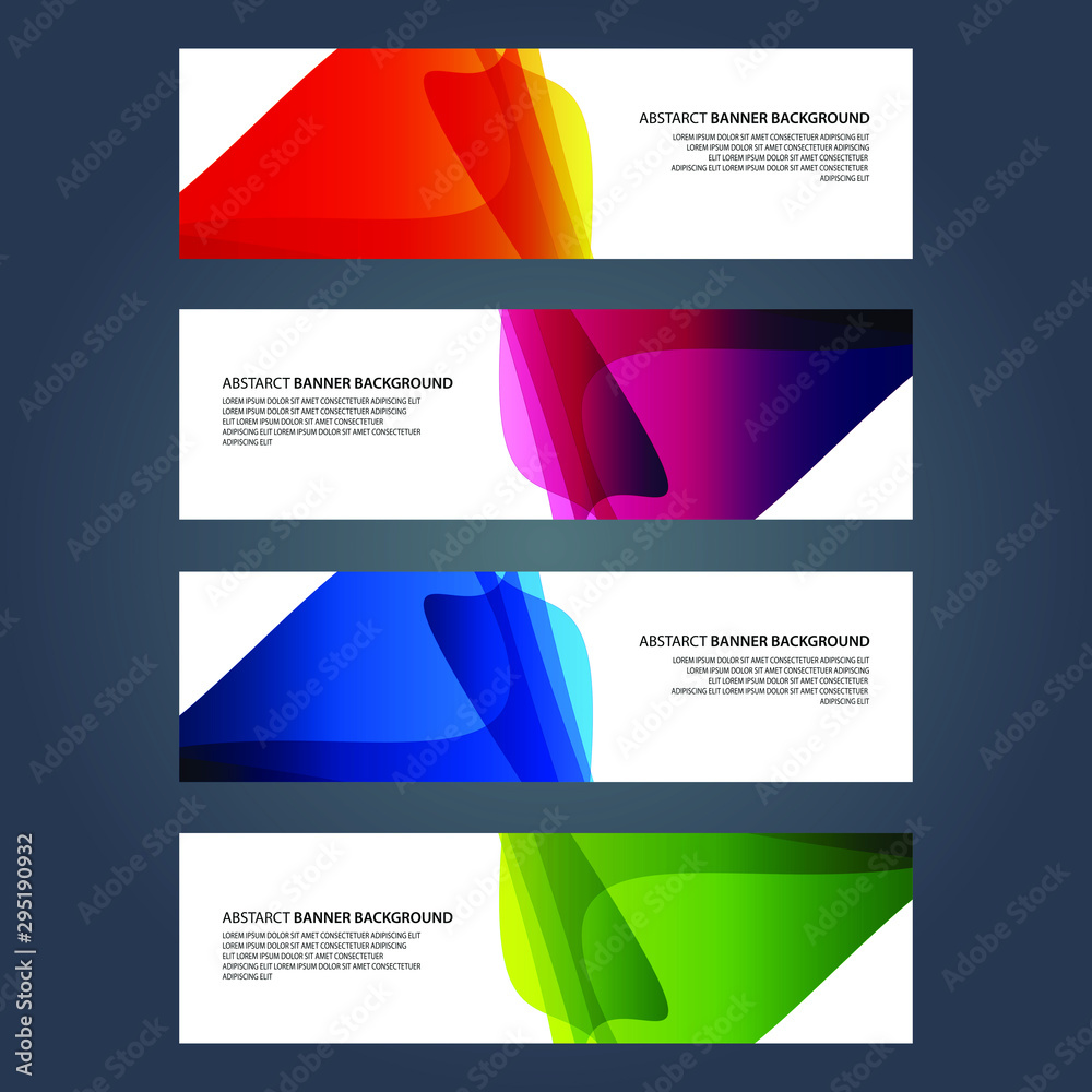 Fototapeta premium Vector Abstract design banner web template