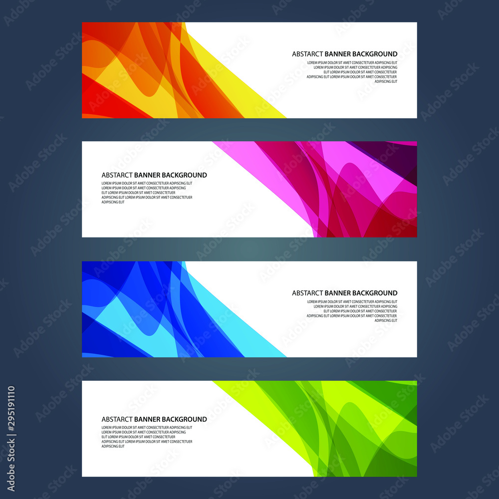 Fototapeta premium Vector Abstract design banner web template